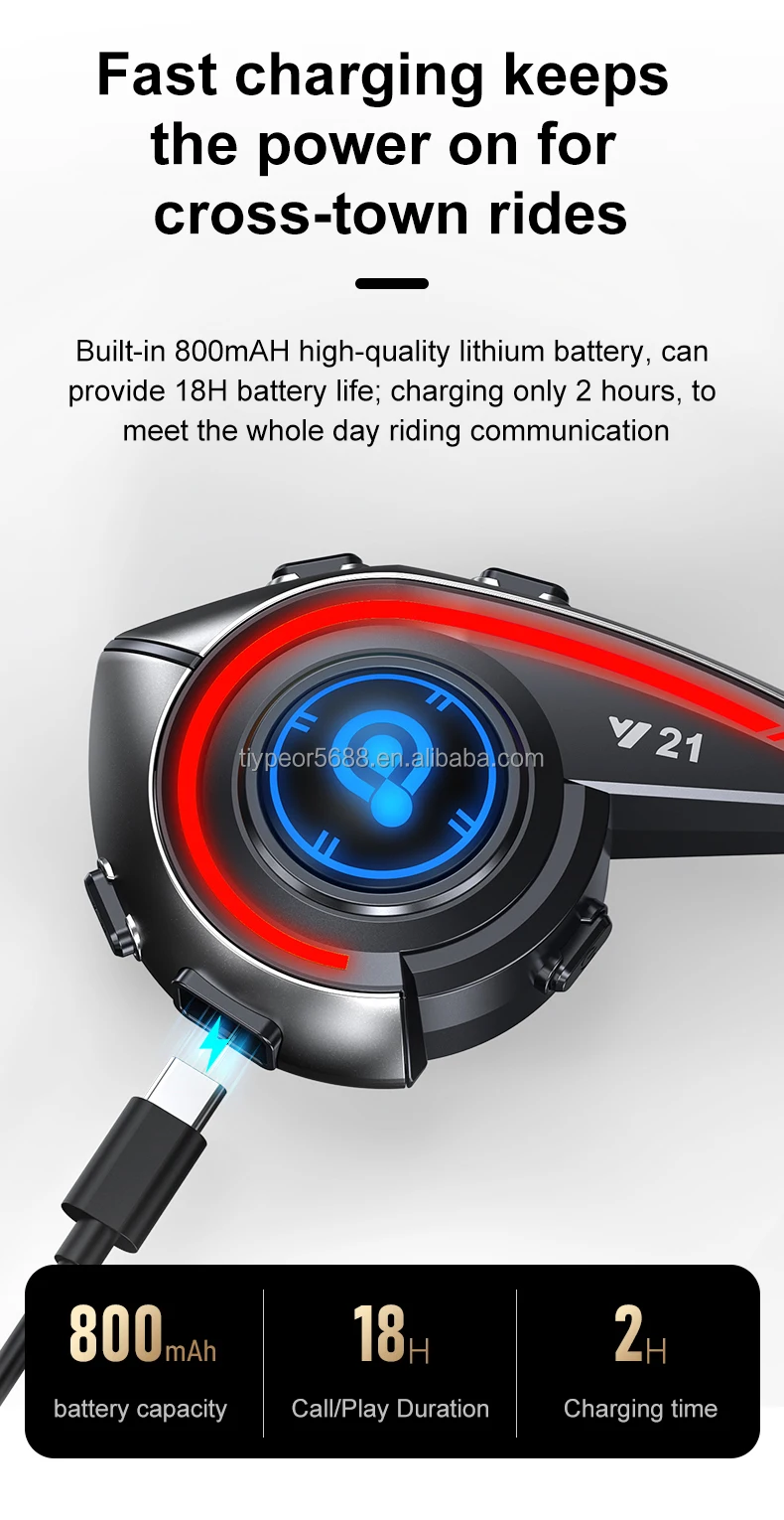 product tiypeor noise cancelling bicycle headphone for motorcycle helmet communication systems bluetooth helmet headset-6