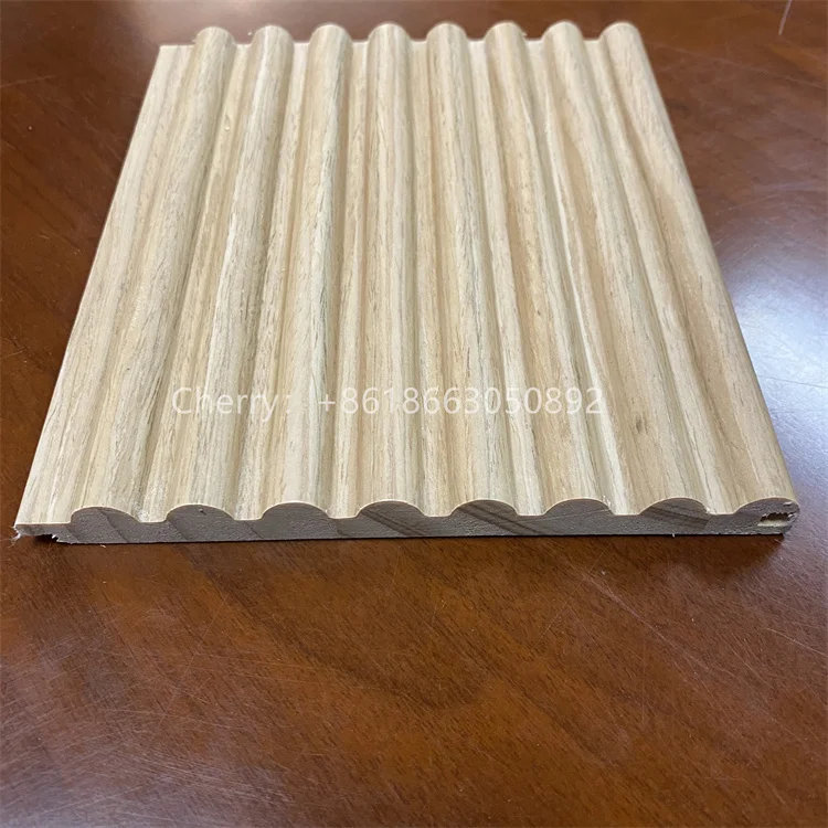 Luxury Engineering PVC Round Fluted Wall Panels Wall Cladding Interior Decor Panel
