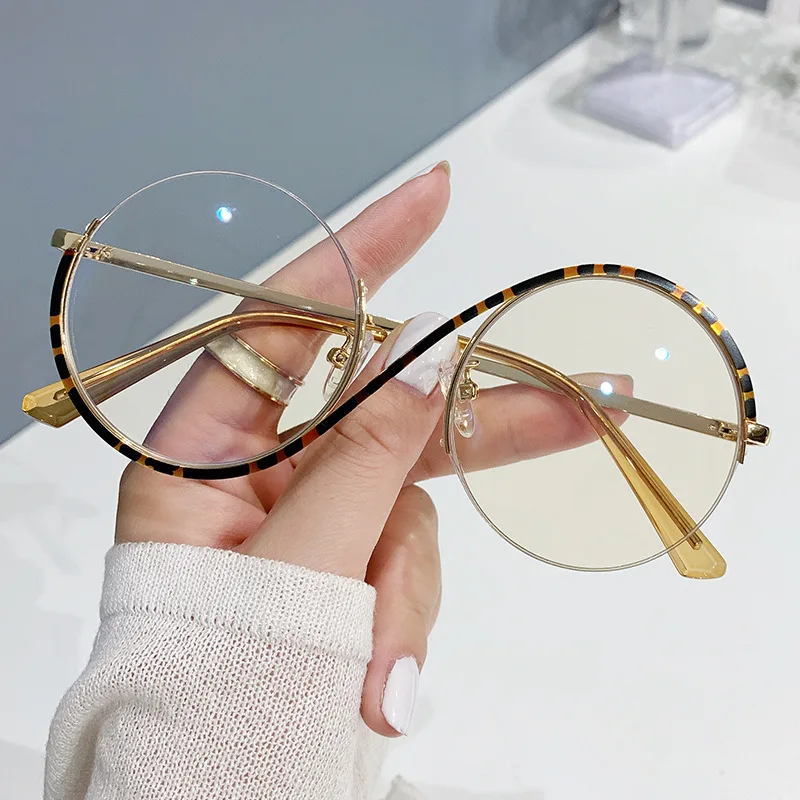 2024 New Design Optical Frame Round Computer Glasses Anti Blue Light Latest Optical Frame Design Spectacles Eyeglasses Frames