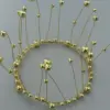 Perla erba marina stile metallo oro