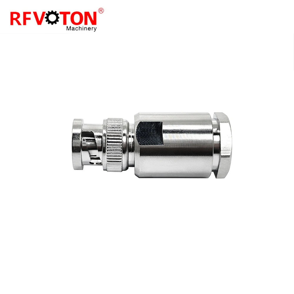 Factory Supply Bnc Male Plug Macho Clamp Screw for 8D-FB Cable CCTV  Rf Coaxial Cable Coax Connector (Rf) Converter Connecteur