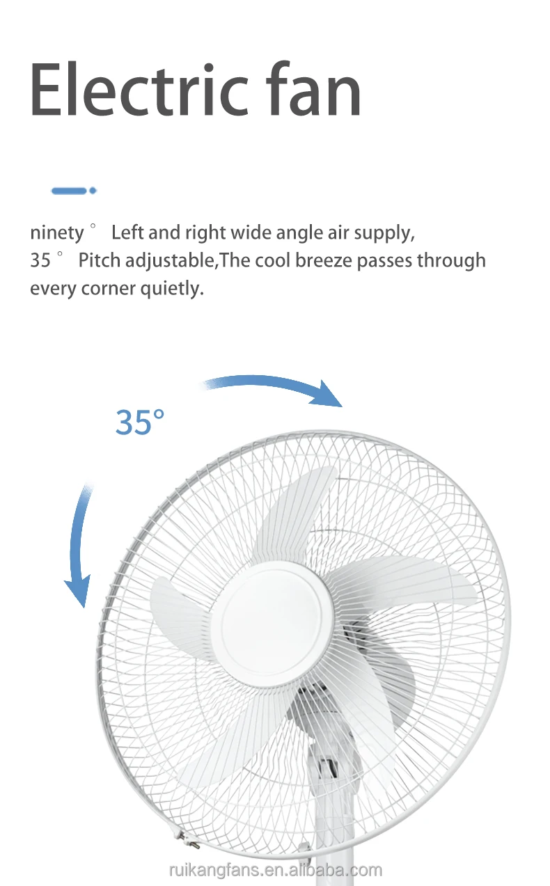 Electric Stand Fan, 40W, Plastic - detail 12