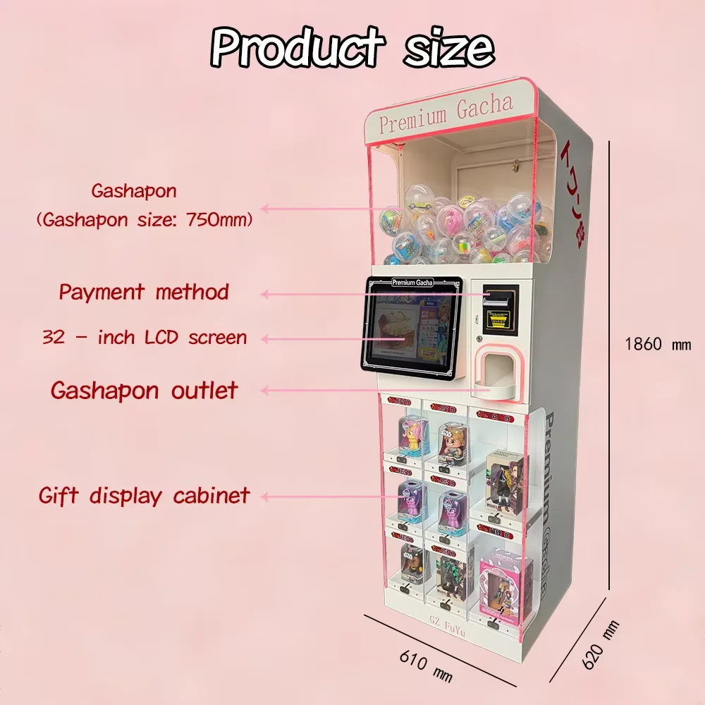Funpark New Design Coin Operated Game Machine  Vending Machine Capsule Ball Vending Machine for Indoor Amusement manufacture