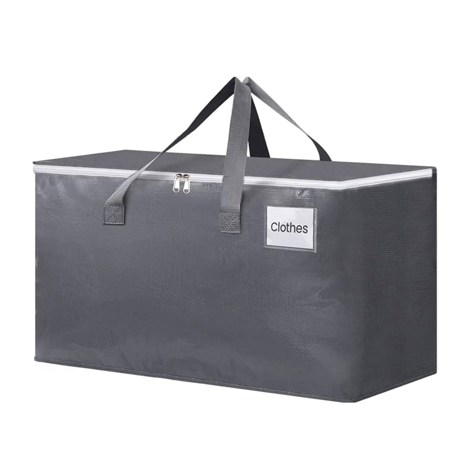 Custom Extra Large Moving Bags with Zipper Carrying Handles Heavy Duty Storage Tote Bag for Space Saving Camping and Travel