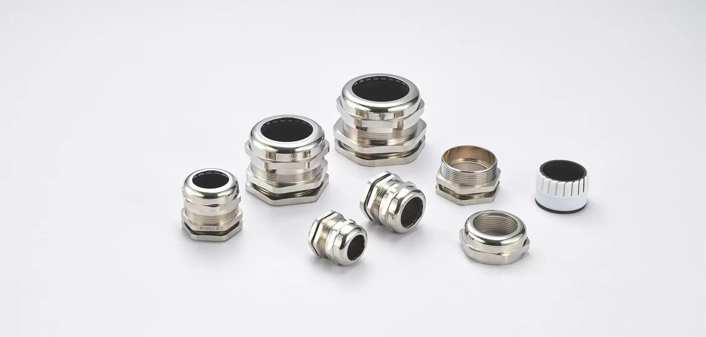 2Pcs PG7 Cable Gland Metal Waterproof Wire Glands Joints for 3mm-6.5mm Dia Range