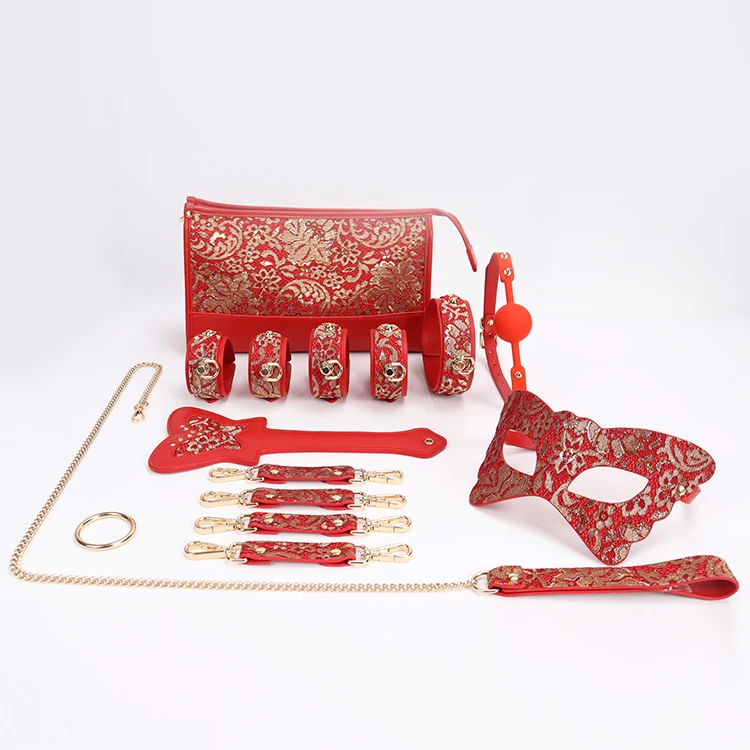 Best selling BDSM mouth sexy hood bound SM adult sex toy leather strap included  bag bondage set168007
