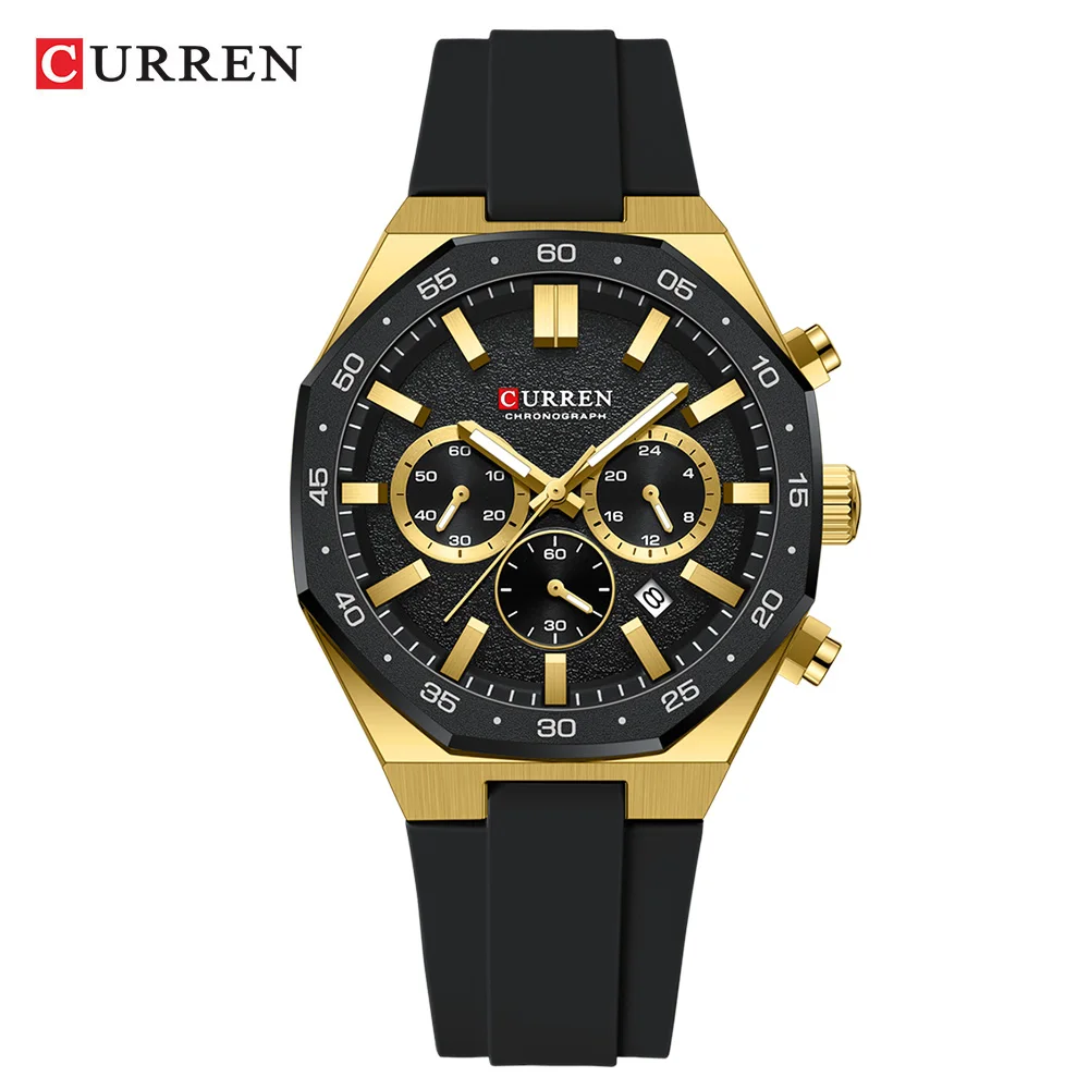 CURREN 8489 Chronograph - Luminous Hands, Waterproof Watch