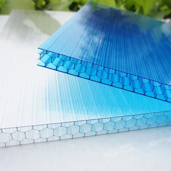 30mm Custom size 5 Wall Hollow Polycarbonate panels for home office partition