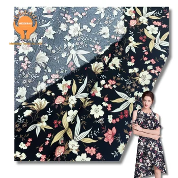 Wholesale High Quality 100 Polyester Fabrics Floral Printed Shirt Casual Suit Children's Clothing Fabrics