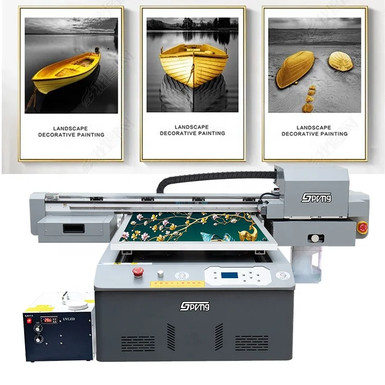 Wide Format Multifunction Digital Sublimation Printing A1 Printer UV Flatbed Printer 3d Effect Glass Led 6090 Flatbed UV Printer
