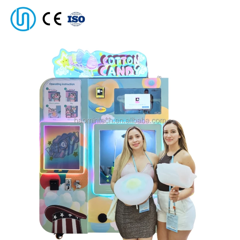 Intelligent Vending Automatic Floss Flower Machine Automatic Cotton Candy Machine Commercial Use