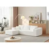 White + Chenille + 3 Seat