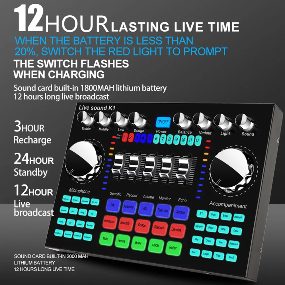 K1 Sound Card Cheap Factory Price K1 Sound Card