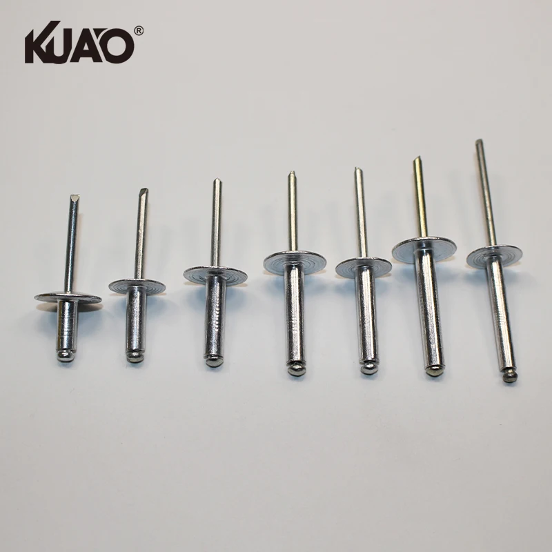 Large Flange Aluminum Open End Pop Blind Rivets Dome Head Aluminum Blind Rivet Set