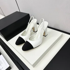 2026 Luxury Designer Women's Work Shoes Sports High Heels Genuine Leather Summer Sandals Fashion Trend