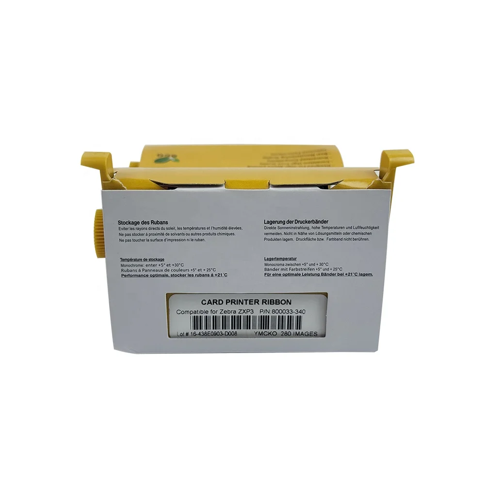 High Quality Card Ribbon 800033-340 YMCKO 280 Prints Single Sided