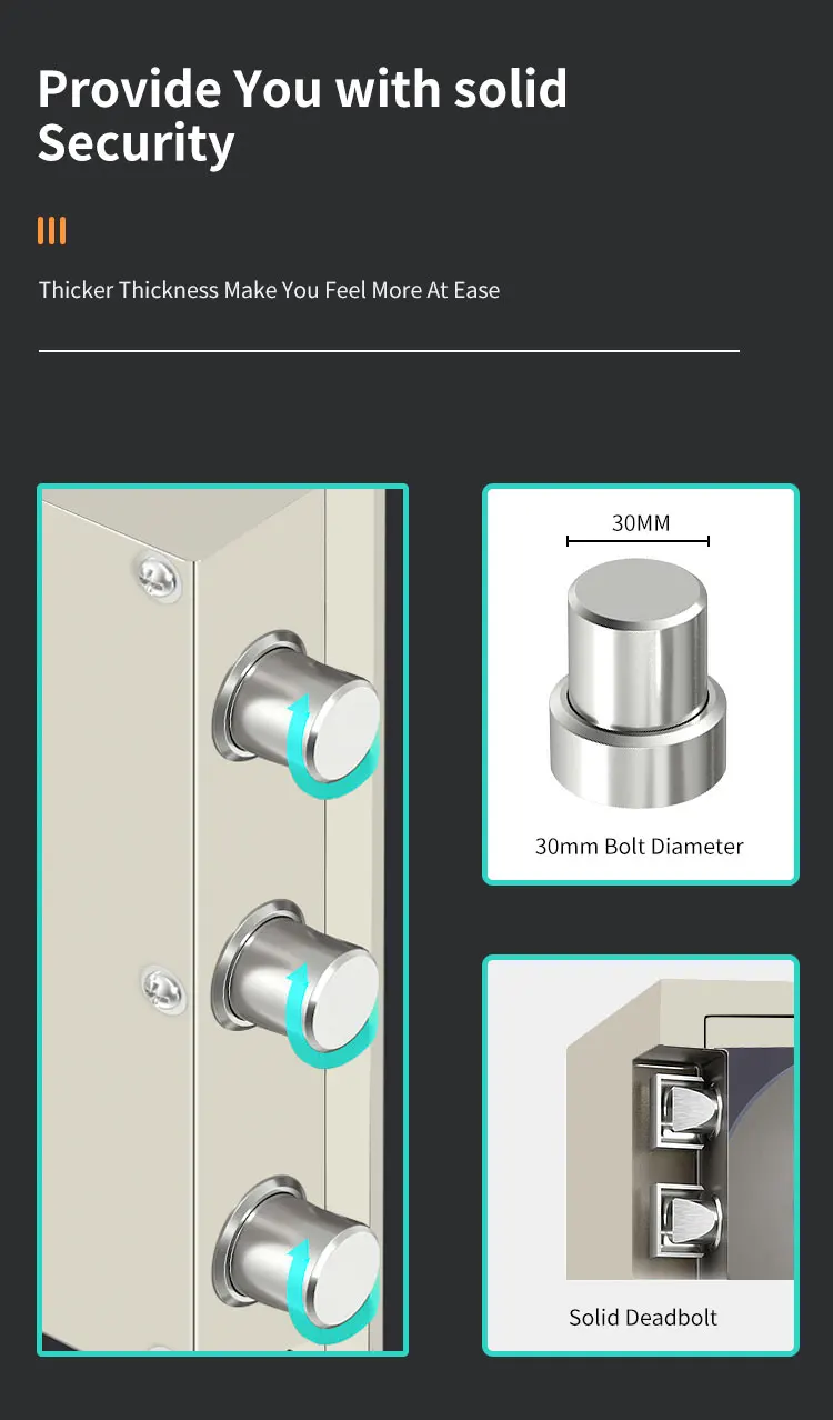 CEQSAFE 2 Hour Fire Proof Safe Box Cajas De Seguridad Coffre Fort Large Fireproof Safe for Home Digital Safe details