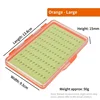 Caja de almacenamiento para anzuelos de pesca ABS - Naranja - Tamaño grande