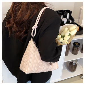 Minissimi Free Sample Simple Style Solid Color Soft Kasilaukku Sling Bags for Women Handbags Fashion