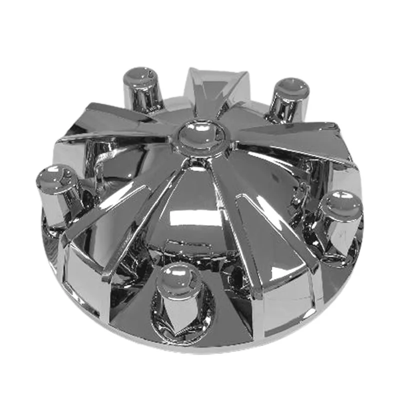Custom Chrome Removable Hub Caps Cover Kit 33mm 32mm Front Rear Semi Truck Wheel Axle Covers 4
