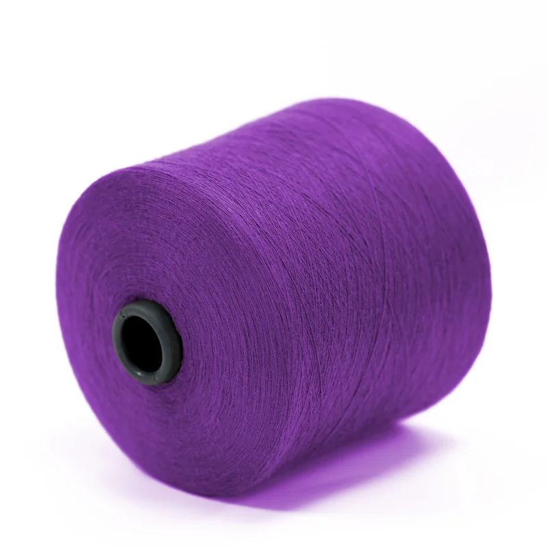 Good quality China supplier colorful 48NM/2 viscose spun yarn 50% Viscose 22% Nylon 28% PBT for Knitting