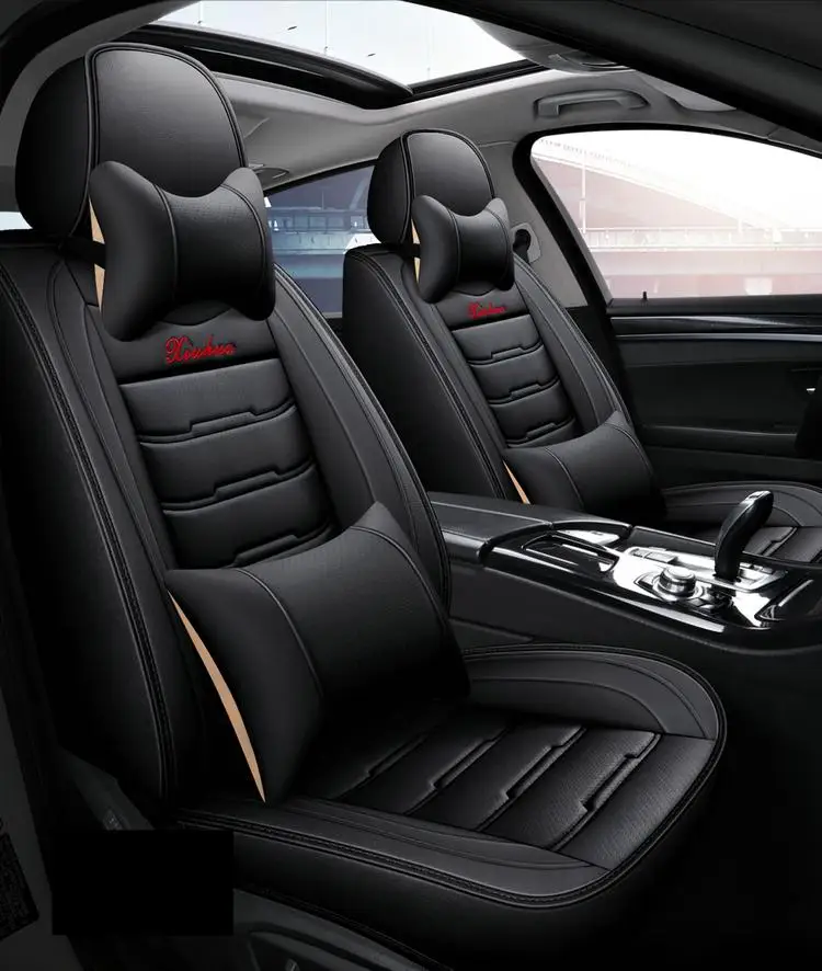 Wholesale Luxury Design Car Seat Cover Full Set Pu Leather Car Seat