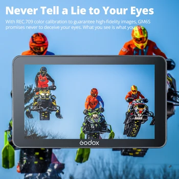 GODOX GM6S 4K Monitor 5.5 Inch DSLR 3D LUT Touch Screen IPS FHD 1920x1080 Video Ultra Bright Camera Field Monitor detail image