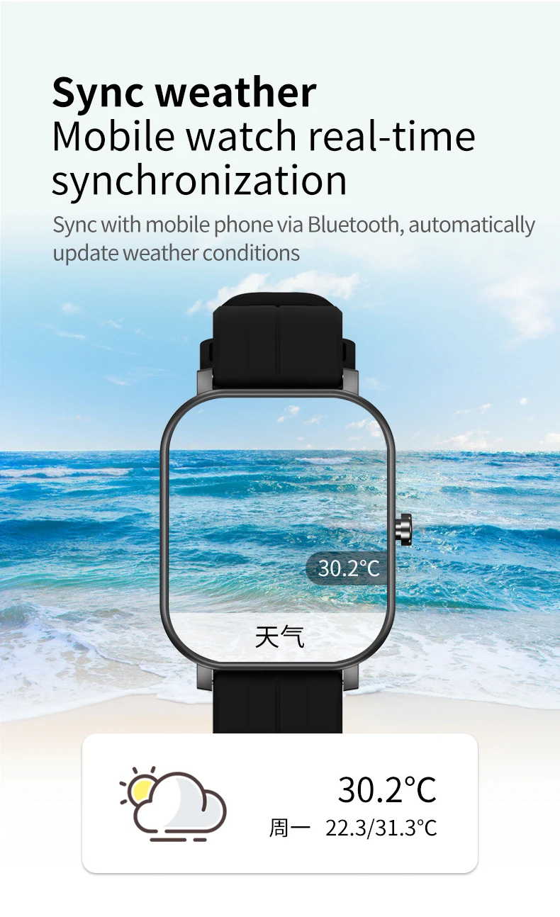 S10 Full Touch Screen Smart Watch Sports Fitness Wristband Wearable Heart Rate Monitor IP67 Waterproof Wrist Smartwatch for IOS