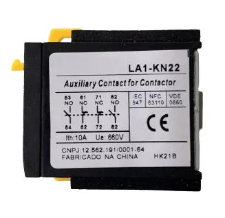 LA1KN22 2NO+2NC LA1KN11 1NO+1NC LA1KN40 4NO LA1KN31 3NO+1NC LA1KN20 2NO front mounting LC1K LP1K Auxiliary contact blocks