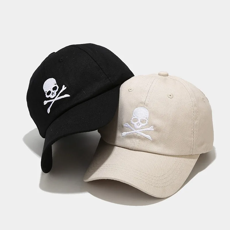 NEW! COWBOY SKULL SKELETON BASEBALL CAP HAT BLACK –