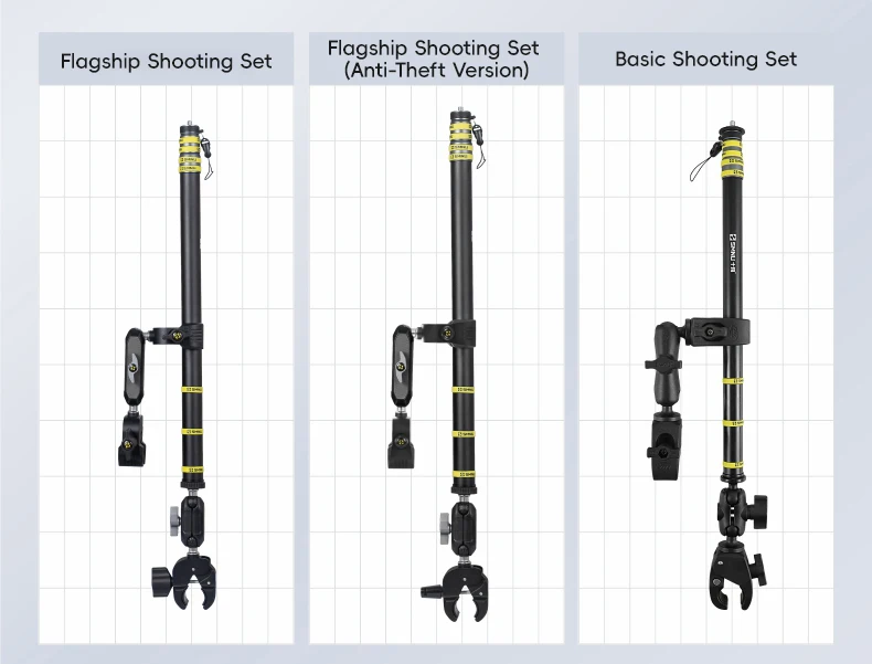 product factory supply adjustable action sports mount motorcycle action camera accessories sports camera riding mount for riding-5