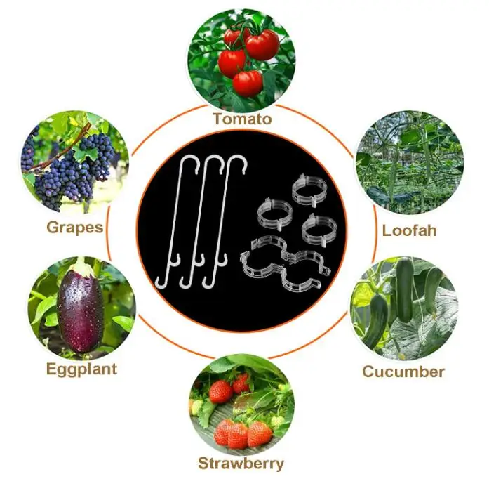 10 Ganci Per Pomodori In Metallo Anti-schiacciamento, Supporti Per Piante Da Giardino Per Piantare Pomodori Ciliegie Piante Di Vite Ecc 87529070