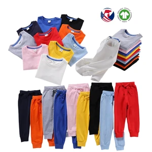 Spring Autumn Winter Soft Comfortable French Terry Tracksuits Kids Sweatshirts Boys Clothing Sets