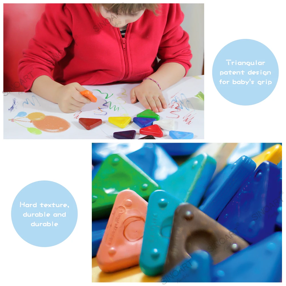 В наличии 12 видов цветов Треугольник комплект цветных карандашей нетоксичные моющиеся мелки для малышей Набор цветных карандашей безопасно для младенцев и детей в возрасте от 3 +