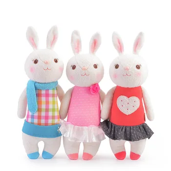 Factory wholesale custom cute soft comfortable little white rabbit doll Children's Day gift doll to accompany the comfort doll