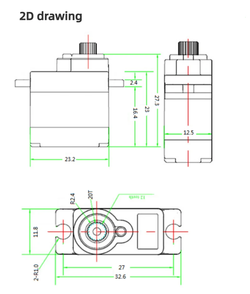 Feetech SCS009 Ttl Models Mini Robotic Servo 3kg Double Shaft 300 Degree Rotation STEM Education Serial Bus Servo Scs for Boys