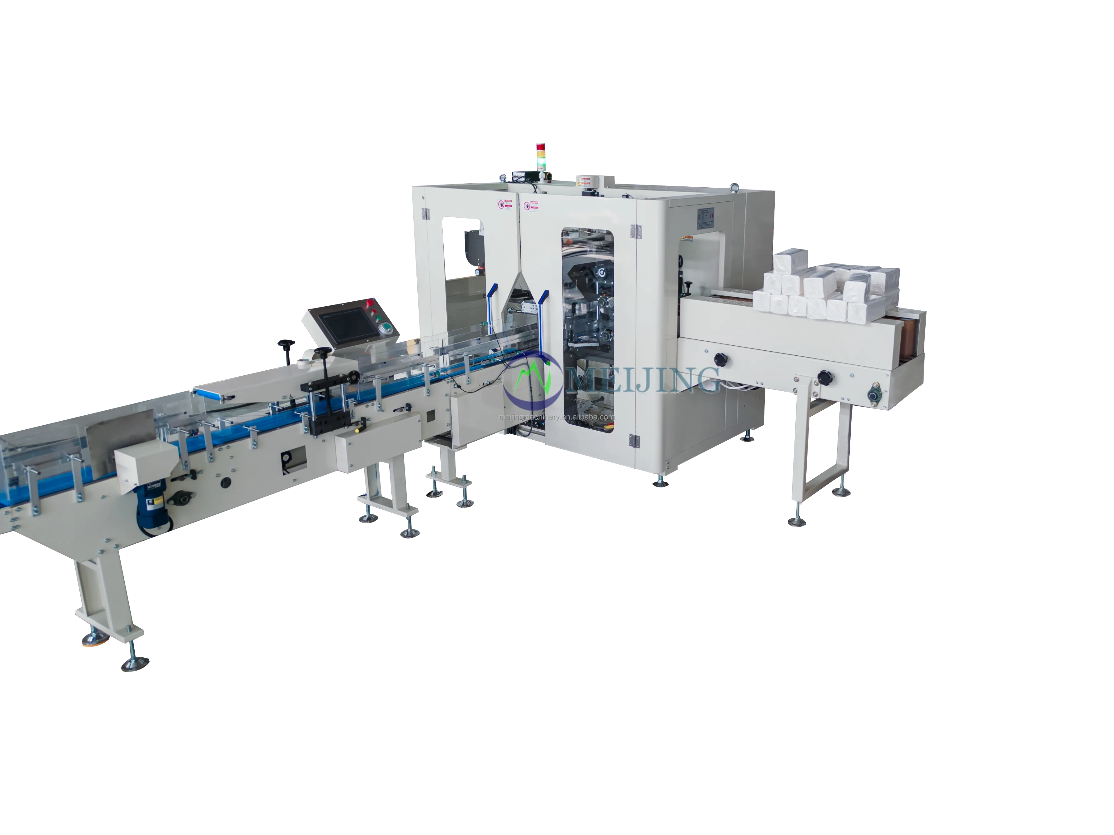 High Performance Hand Towel / Facial Tissue Folding Paper Manufacturing Machines Production Line