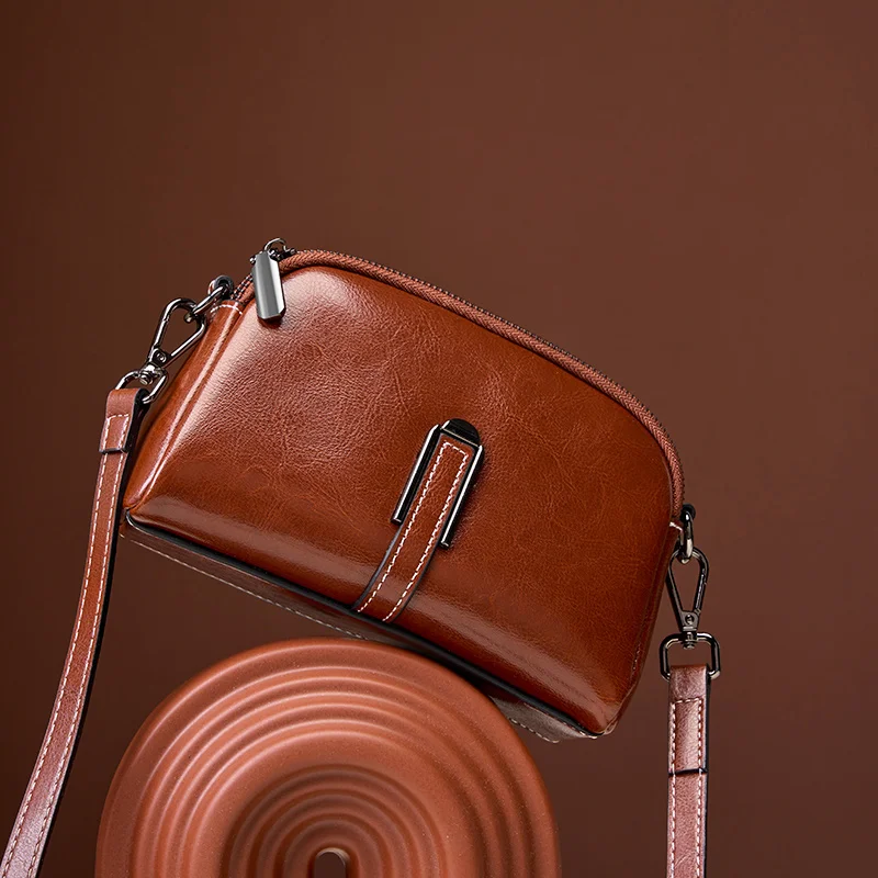Factory Supply Wholesale High Quality Leather Mini Bag for Ladies Sling Bag Leather Crossbody Cross Body Shoulder Bag for Woman