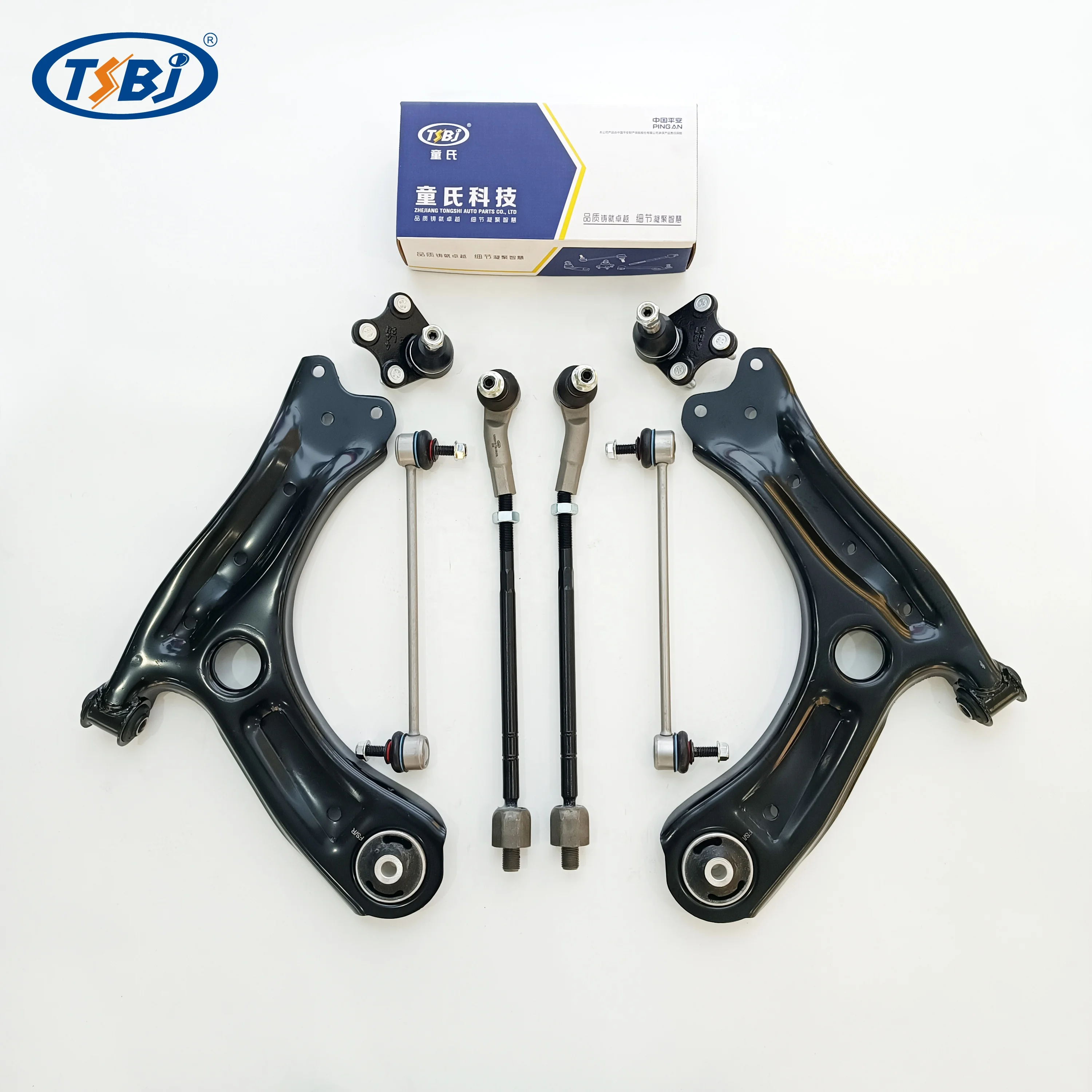 High quality factory auto parts kit like tie rod end ball joint control arm kit for VW Santana OE 6RD407152A factory