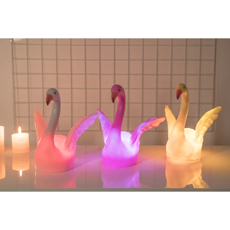 3D Desk Lamp Cartoon Cygnet Modeling Table Night Light LED Lamp Home Office Decoration Gifts