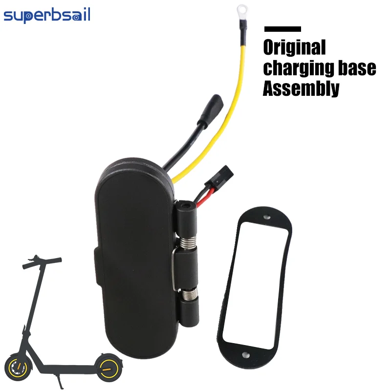 Superbsail Original Charging Base Assembly For Ninebot Max G2 Electric Scooter Charger Port with Rubber Mat Repair Spare Parts manufacture