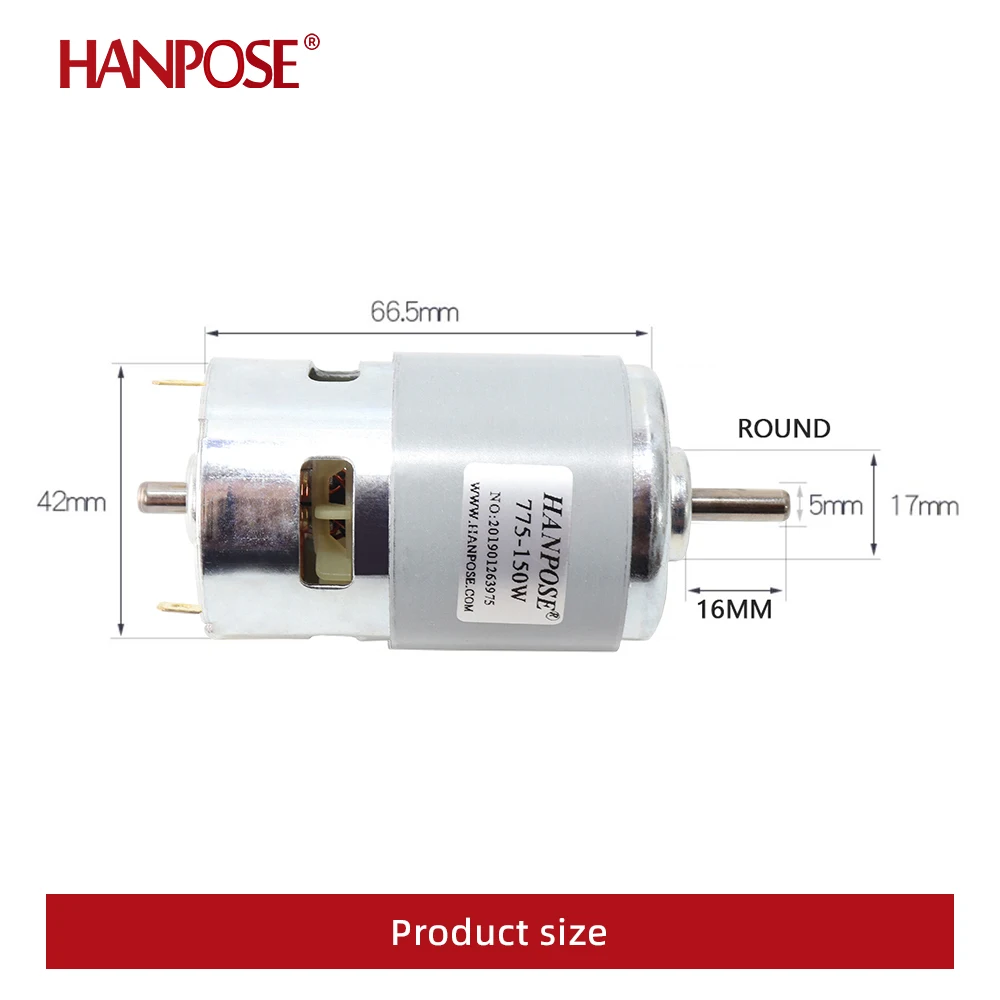 product 775 150w 12000rpm 12v high torque  motor with two ball bearing rated for cnc milling machine spindle motor lawn mower dc motor-8