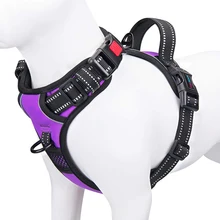 Wholesale  Waterproof Vest Adjustable Explosion Proof Punch Medium Large Tactical Dog Harness Set