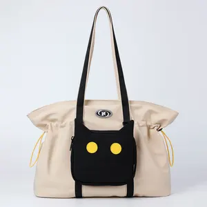 NOXXON Distachable Style Tote Bag Large Capacity Lightweight Nylon Commuting Shoulder Handbag Waterproof Feature Niche Tote Bag