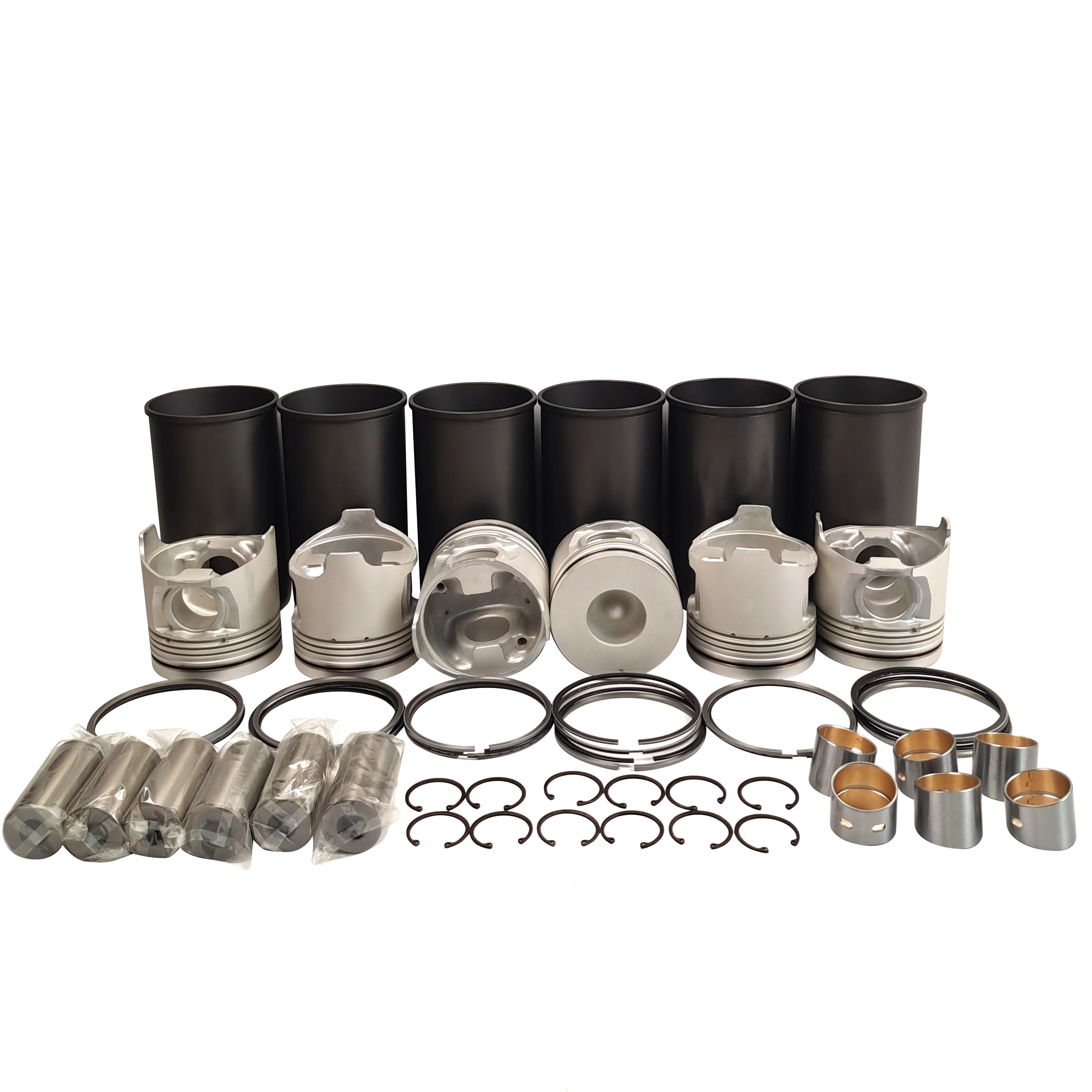 4HK1 6HK1 Cylinder Liner Kit 1-87618212-0 Piston Set 1-12111-976-0 Piston Ring 8-98017-166-0 for Isuzu Engine Spare Parts - Gupta Tractor Spares Co.