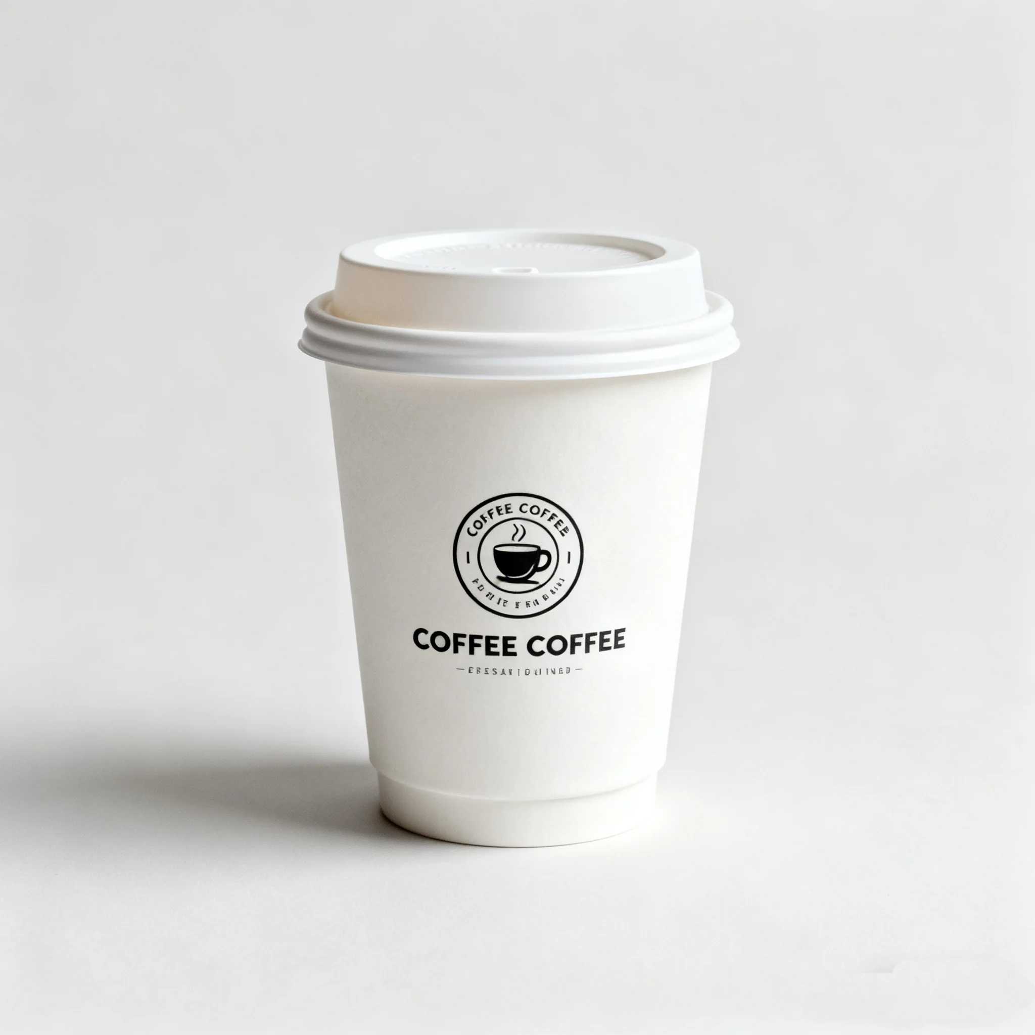 Custom Wholesale 8 10 12 16 20 22 Oz Bulk Best Perfect Touch White  Cardboard Insulated Disposable Coffee Paper Cups with Lids