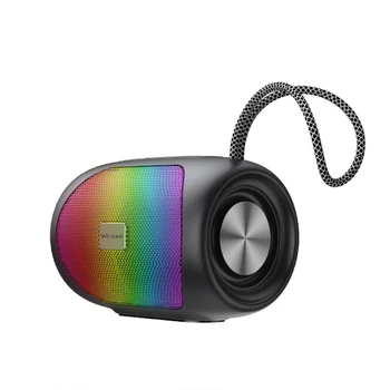 WESDAR Outdoor Portable Led Colorful Light Waterproof Ipx7 Wireless Speaker Bluetooth Wireless Speaker