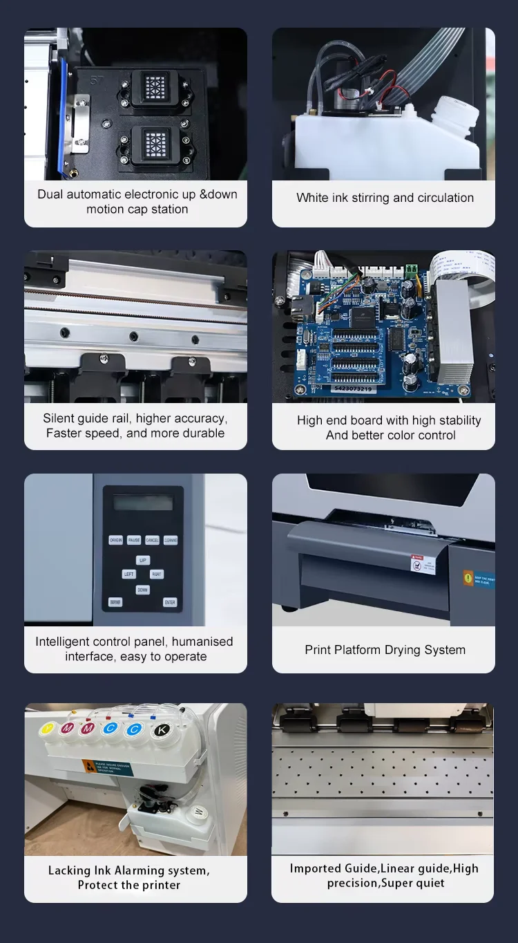 13-Inch Desktop DTF Printer Small A3 Tshirt Printing Machine with Dryer and Powder Shaker for Tshirt Transfer Roll Pet Film manufacture