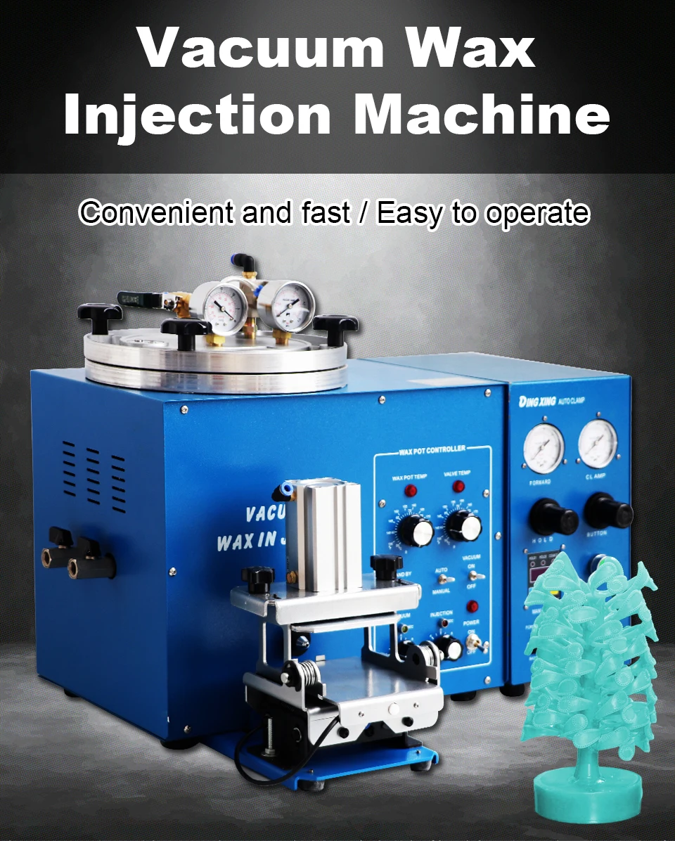 High Precision Jewelry Casting with Stainless Steel Wax Injector