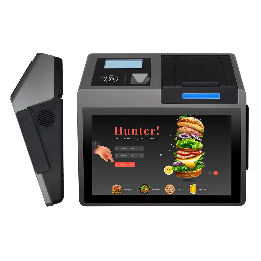 Restaurant Food Order Pos Machine Z100 Dual Screen 10.1 Inch Pos Cash